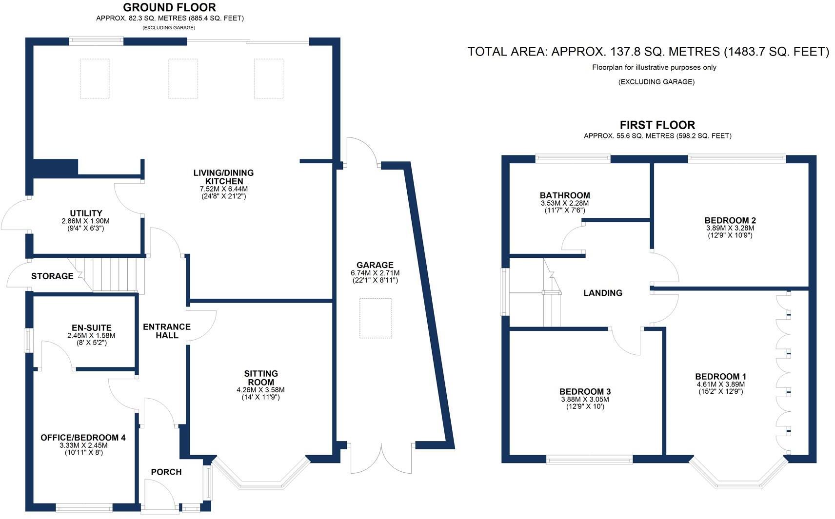 Woburn Drive, Hale floorplan