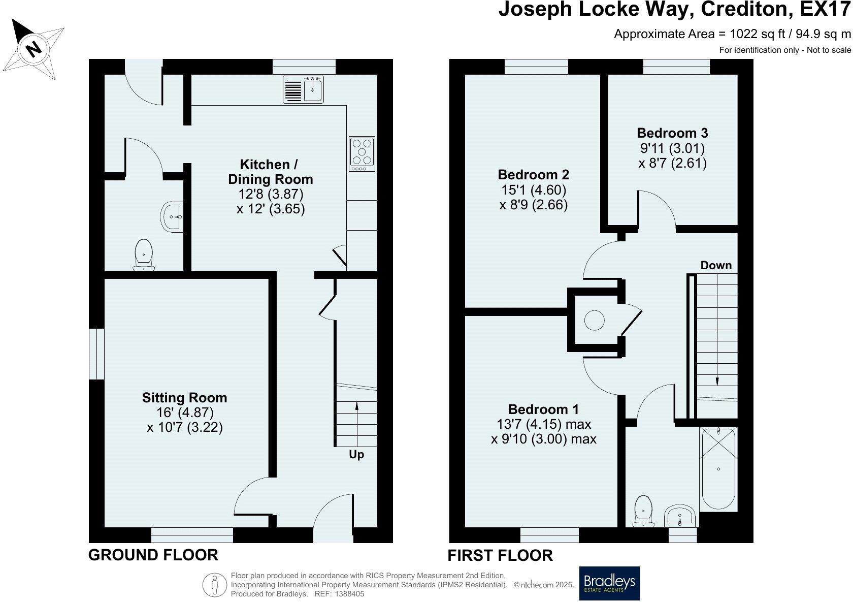 Joseph Locke Way, Crediton, Devon floorplan