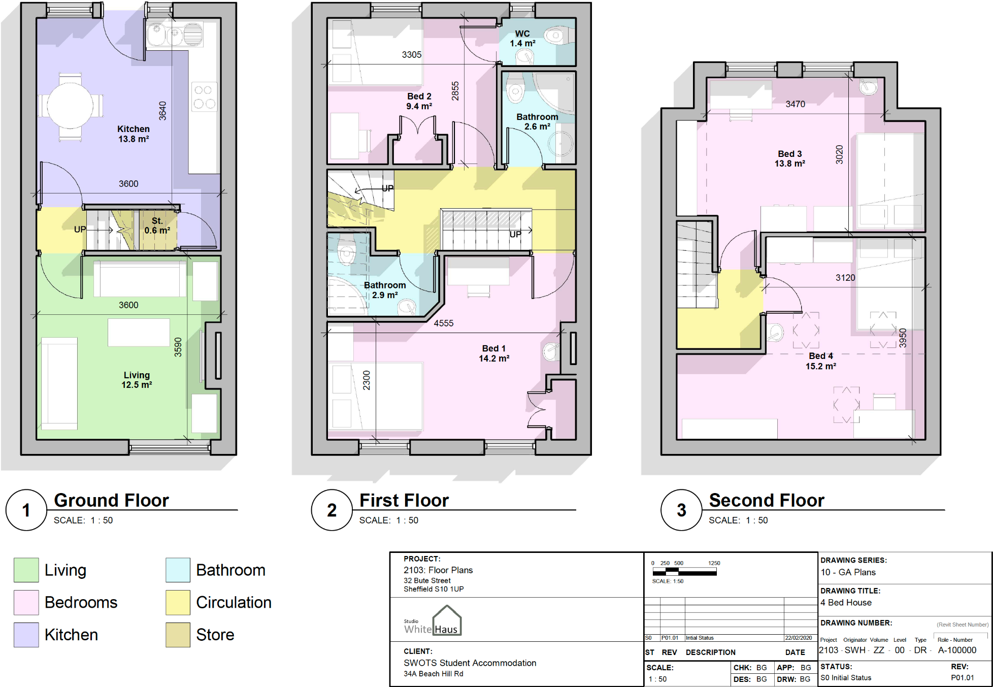 4 BED STUDENT HOUSE SHARE - CROOKES floorplan