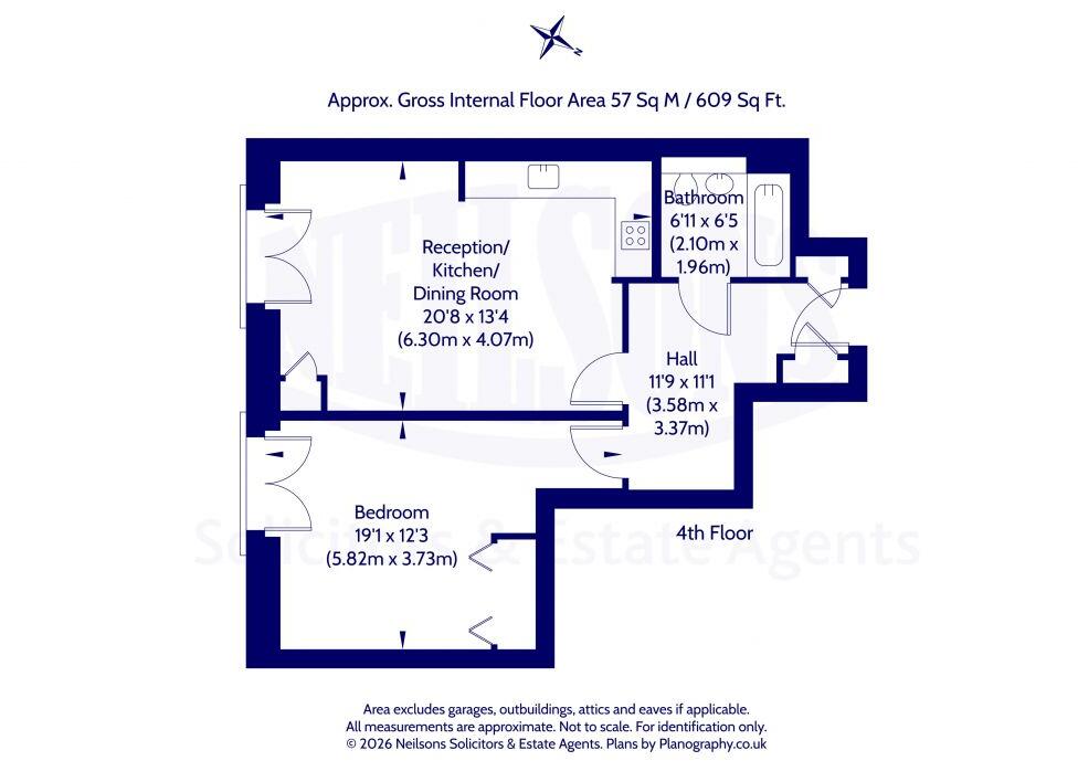 24/16 West Bowling Green Street, Edinburgh, EH6 5PB floorplan