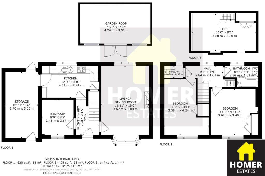 Wakely Road, Bournemouth, BH11 floorplan