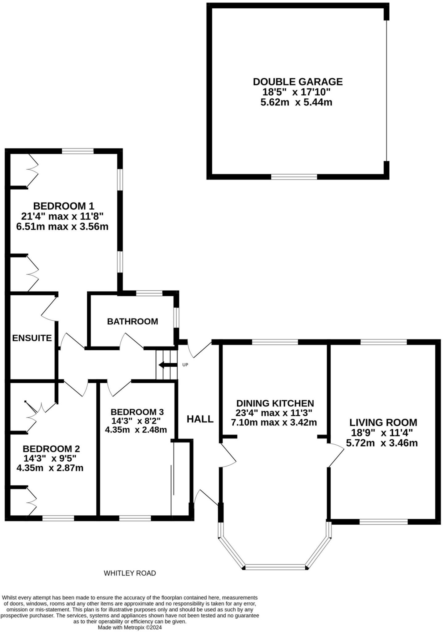 The Swallows, Whitley Road, Whitley, WF12 floorplan