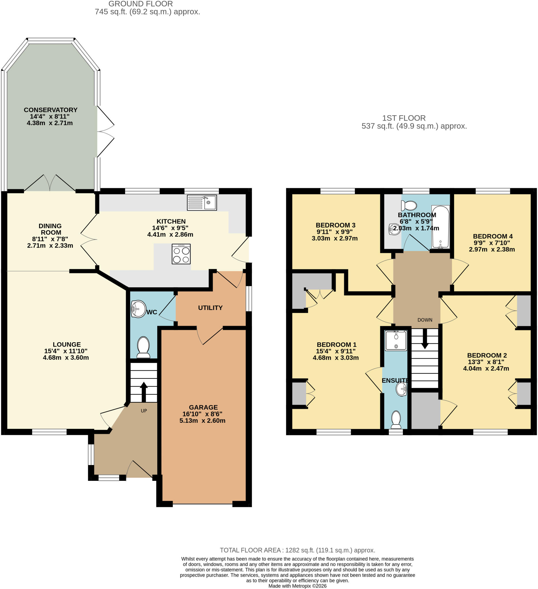 Betony Close, Scunthorpe, DN15 floorplan