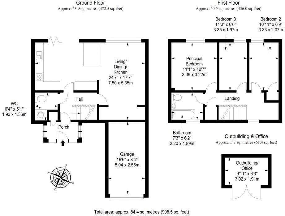 47 Seggarsdean Park, Haddington, EH41 4NB floorplan
