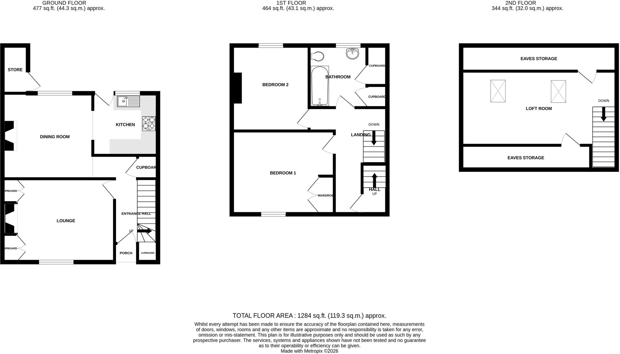 Holly Terrace, Chard, Somerset, TA20 floorplan