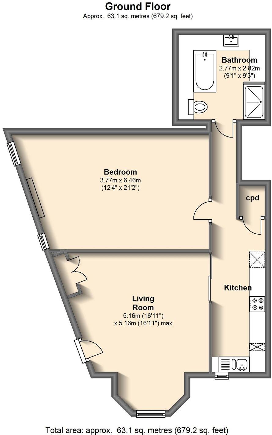 Rustlings Road, Sheffield, S11 floorplan