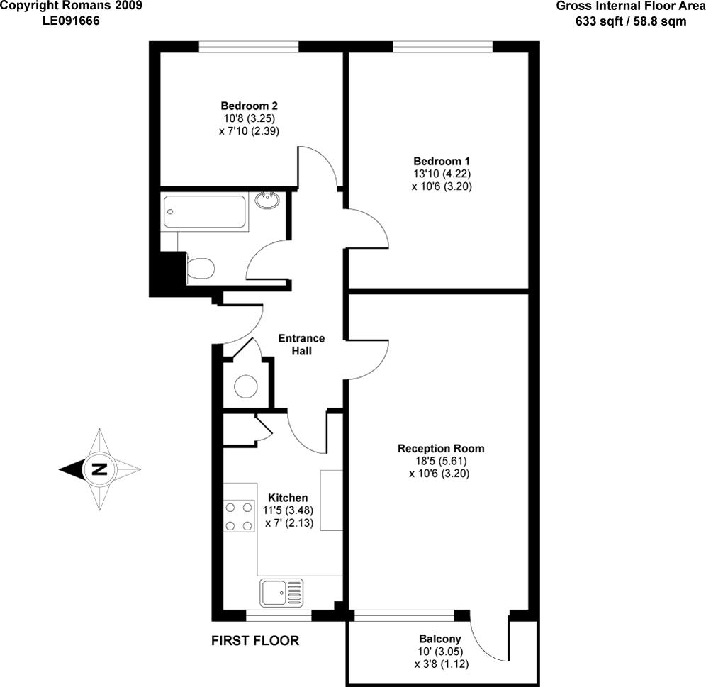 Westcote Road, Reading, Berkshire floorplan