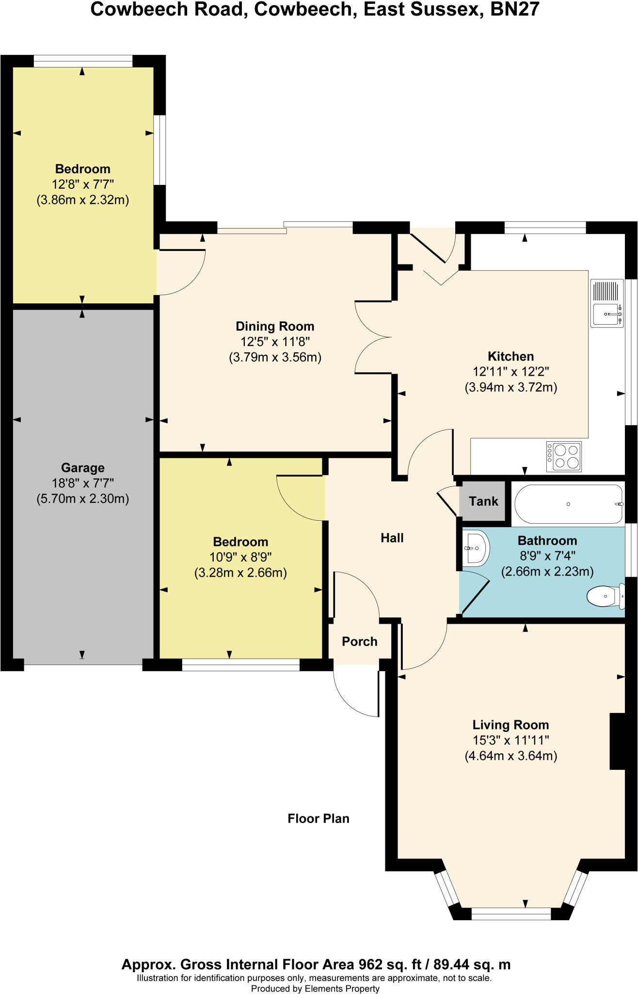 Cowbeech, Hailsham, BN27 floorplan