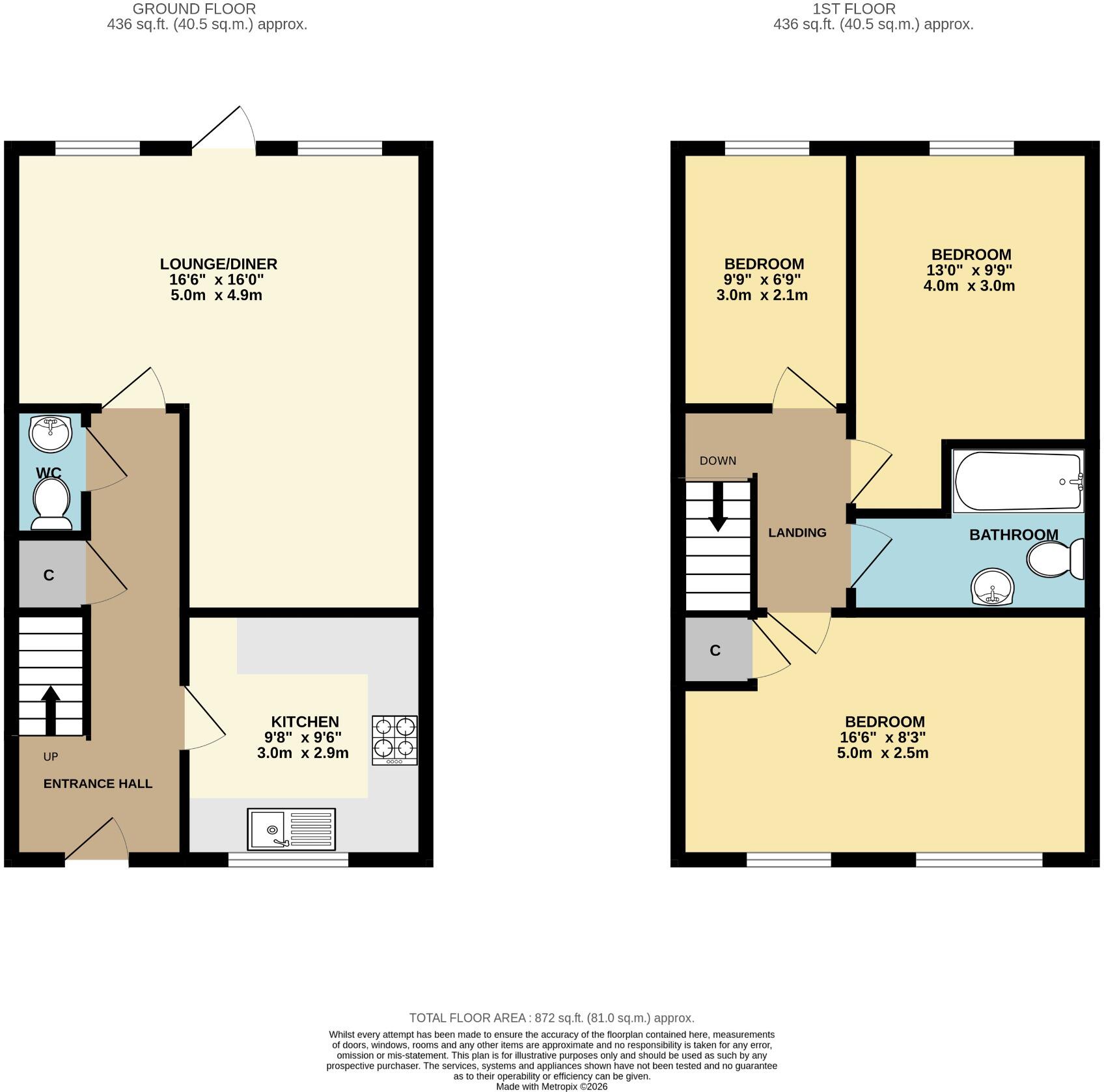 Buzzard Crescent, Malvern, Worcestershire, WR14 2FP floorplan