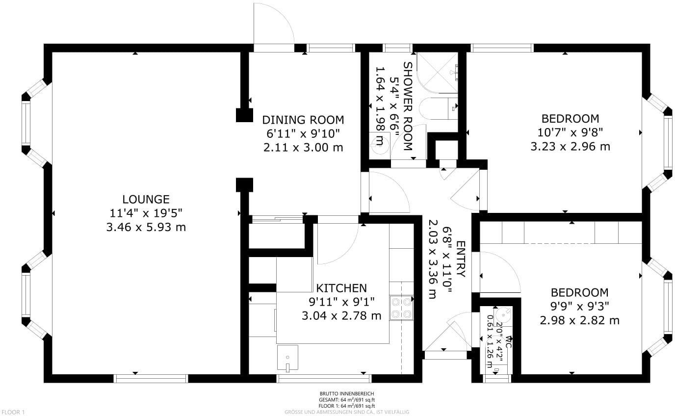 Upper Horsebridge, Hailsham floorplan