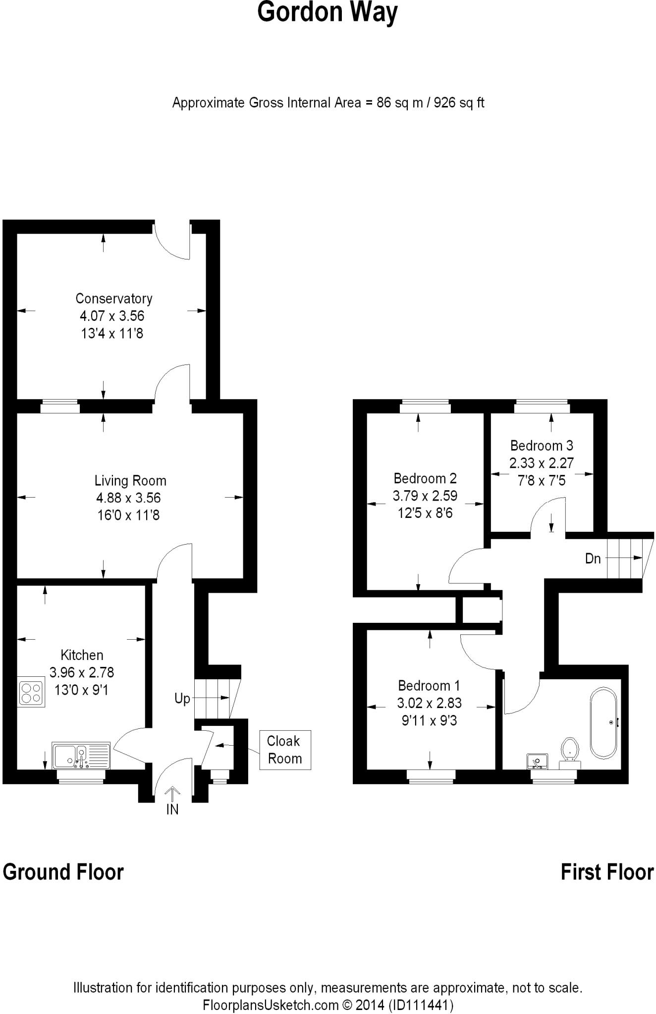 Gordon Way, Witney, Oxfordshire floorplan