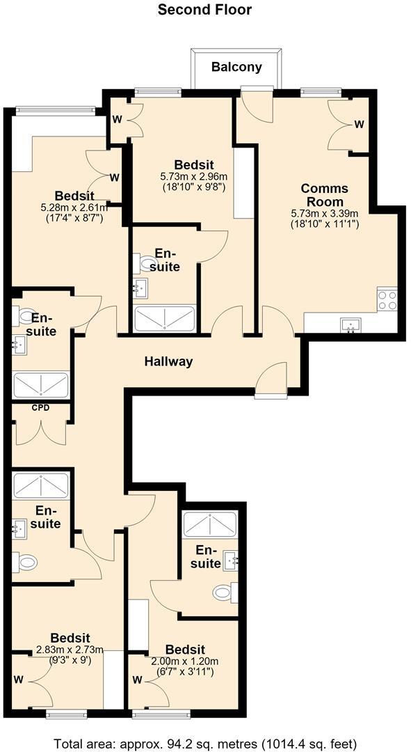 Canal View, Wise Terrace, Leamington Spa floorplan
