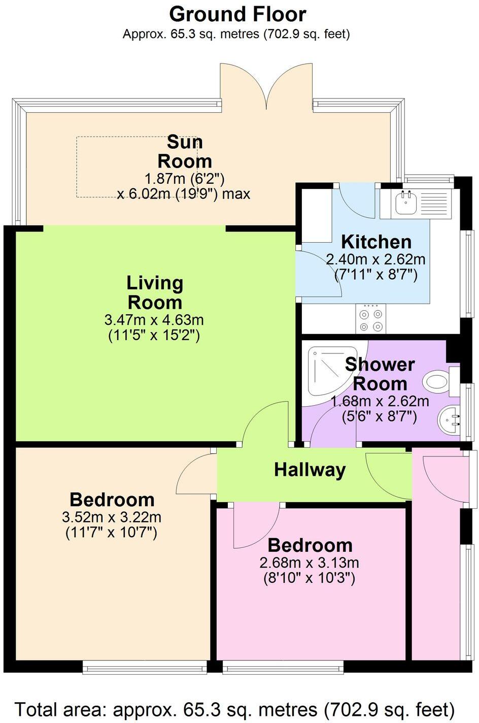 Lidford Tor Avenue, Paignton, TQ4 floorplan