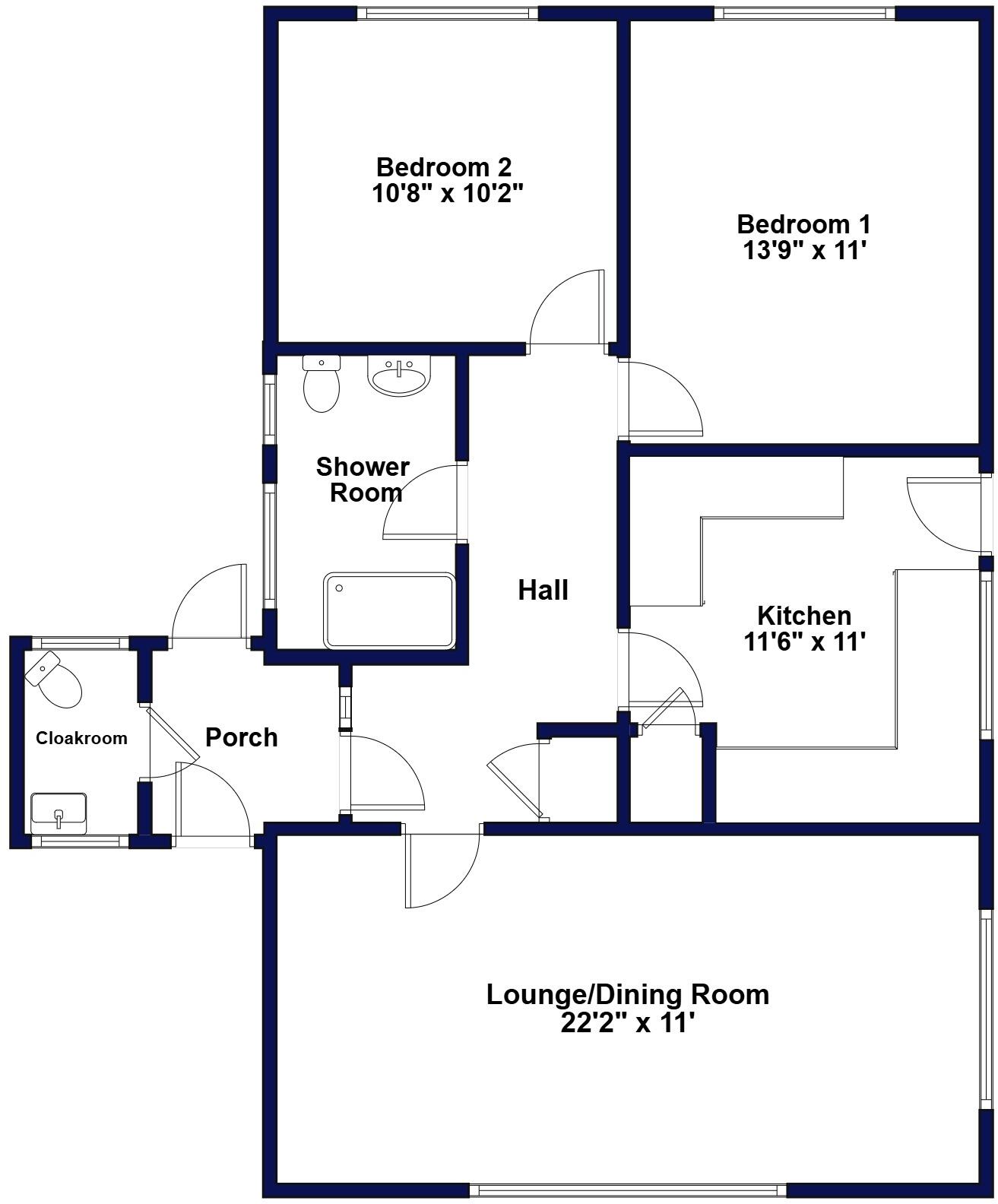 Glenwood Way, West Moors, Ferndown, Dorset, BH22 floorplan
