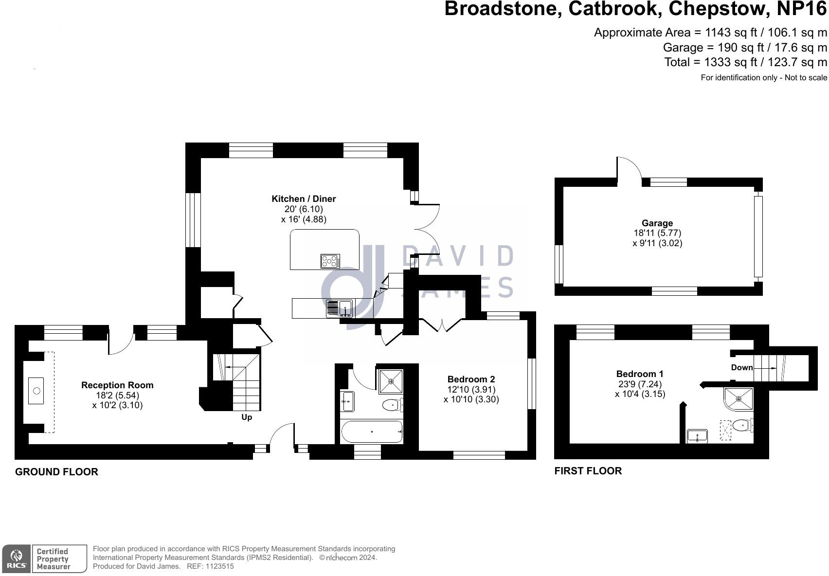Broadstone, Catbrook, Chepstow, Monmouthshire, NP16 floorplan
