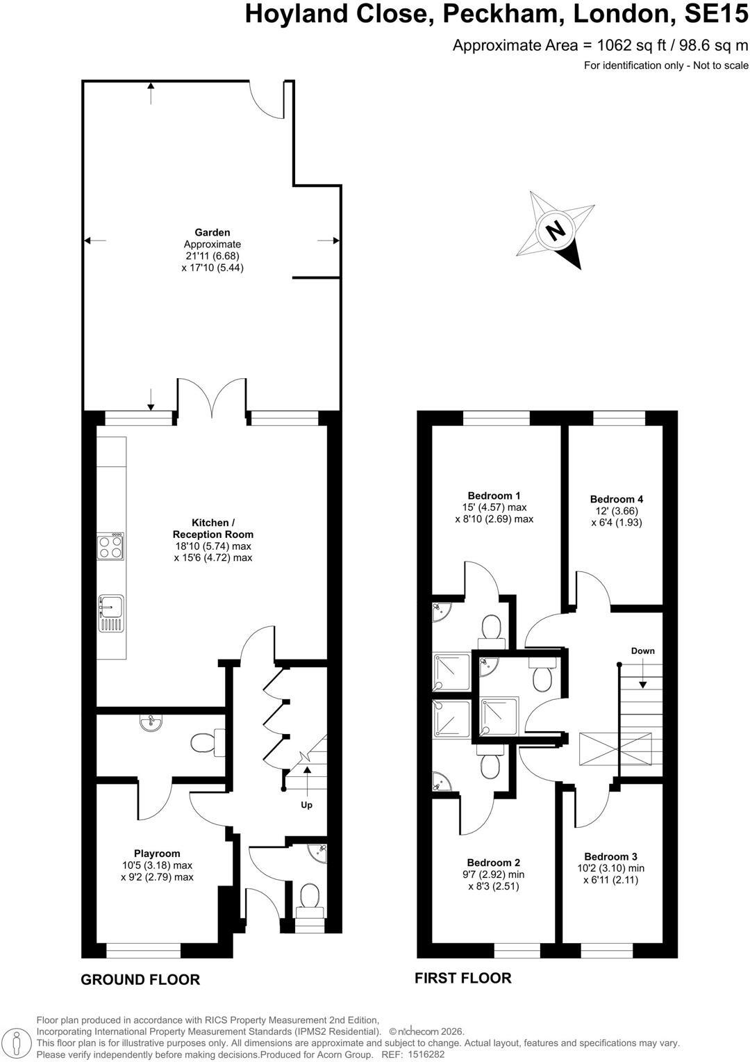 Hoyland Close, Peckham, London floorplan