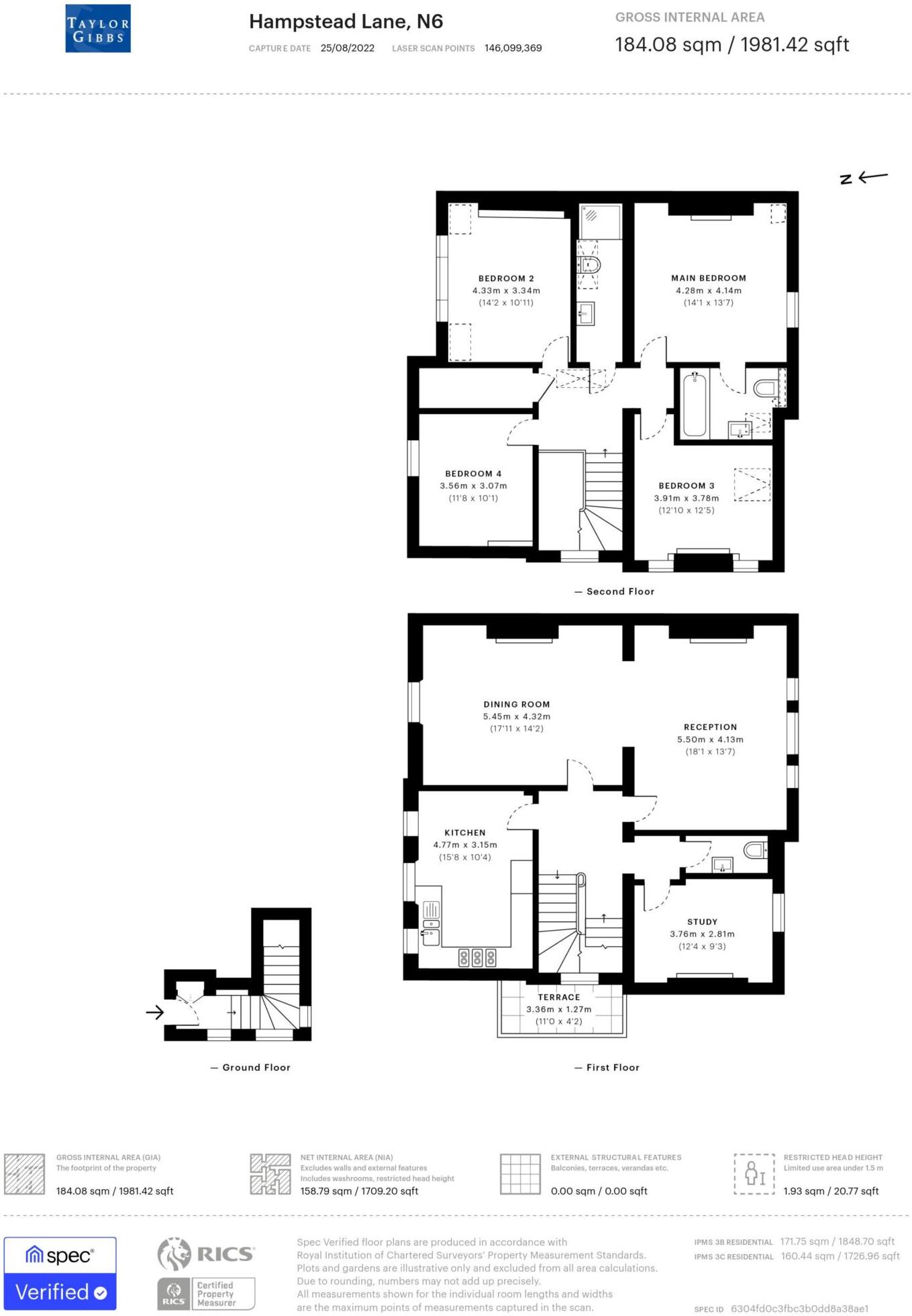 Hampstead Lane, Highgate, N6 floorplan