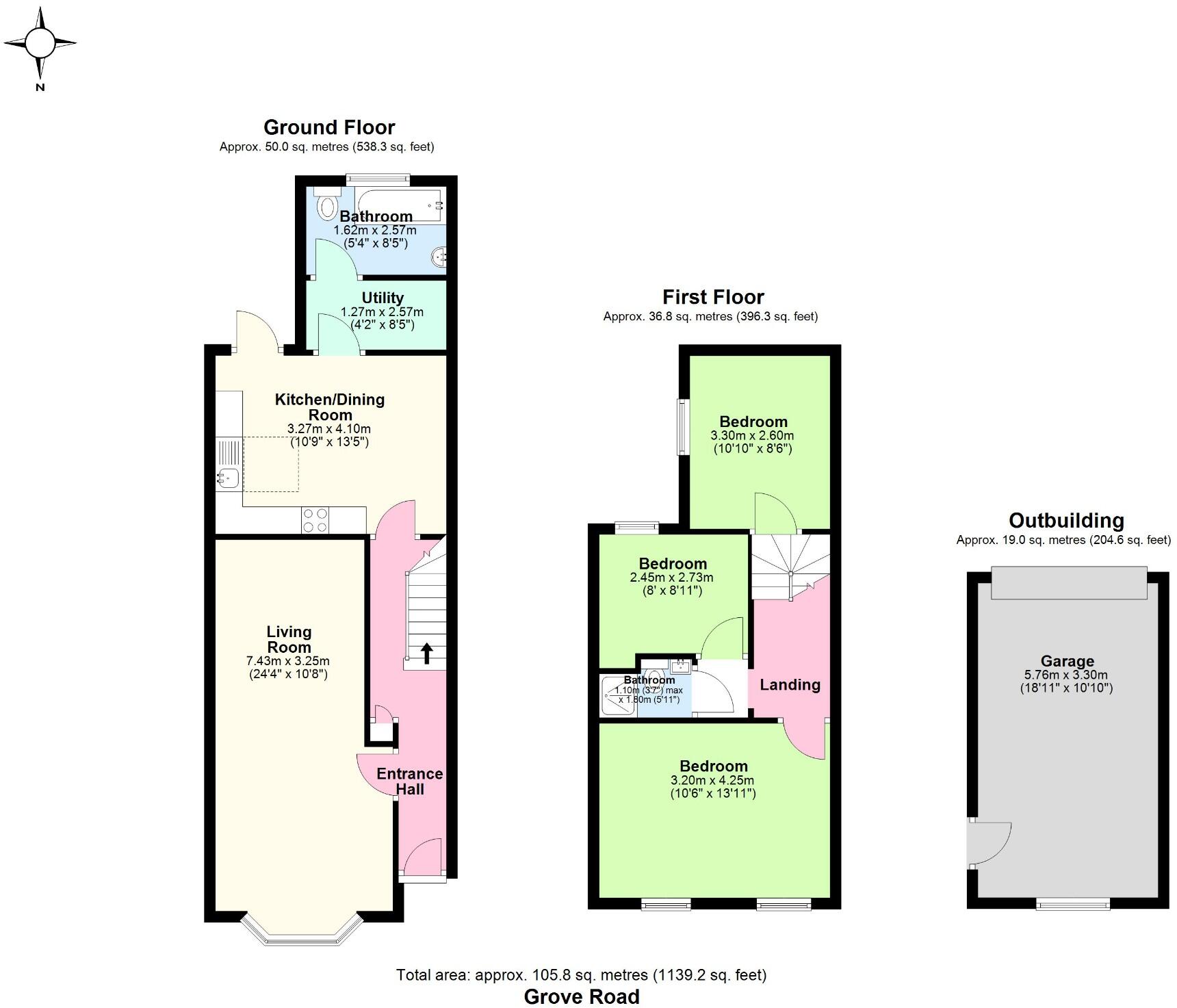 GROVE ROAD, Grays floorplan