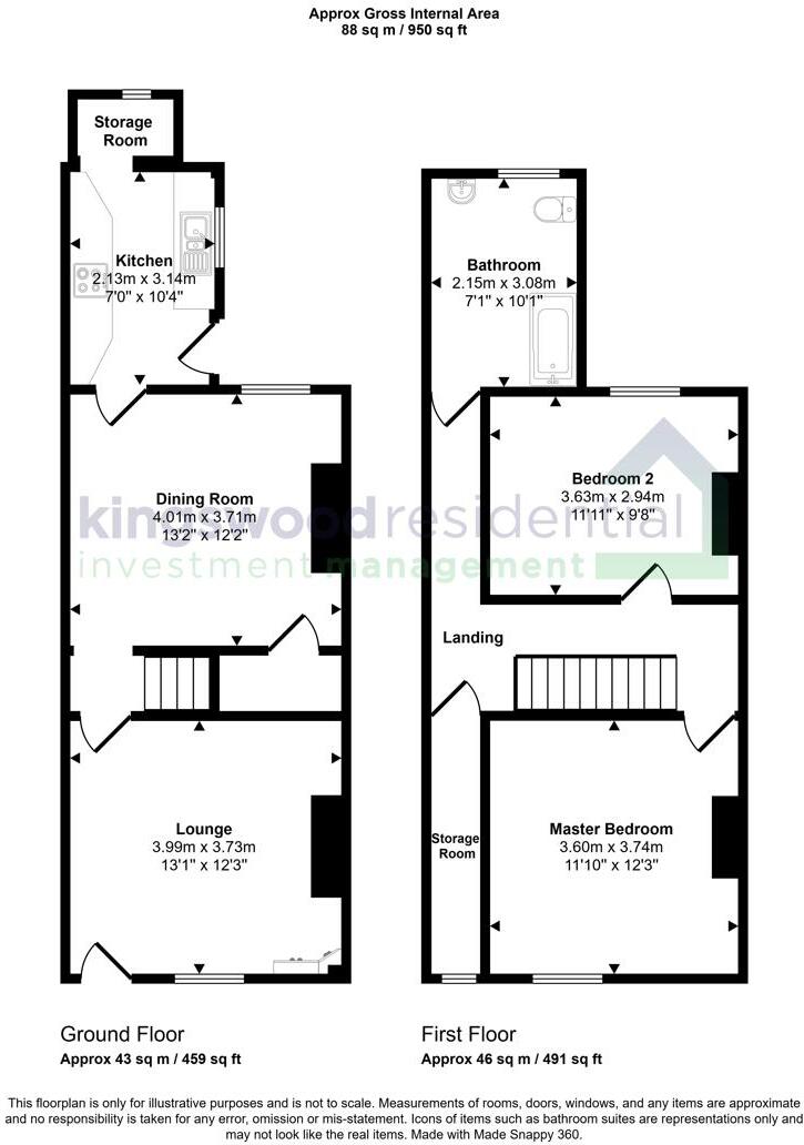 Victoria Street, Hucknall, Nottingham, NG15 7EA floorplan