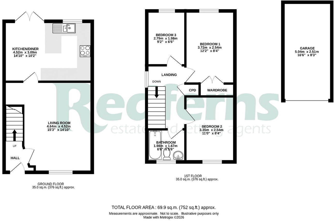Old Bakery Close, Exeter floorplan