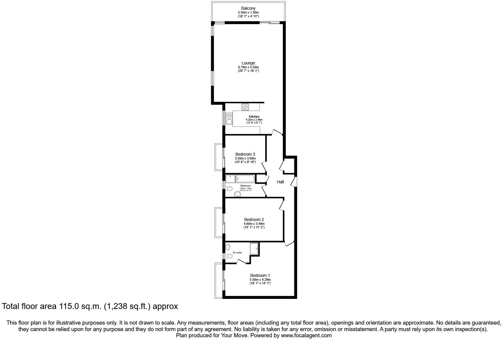 Duke Street, Whitehaven, Cumbria, CA28 floorplan