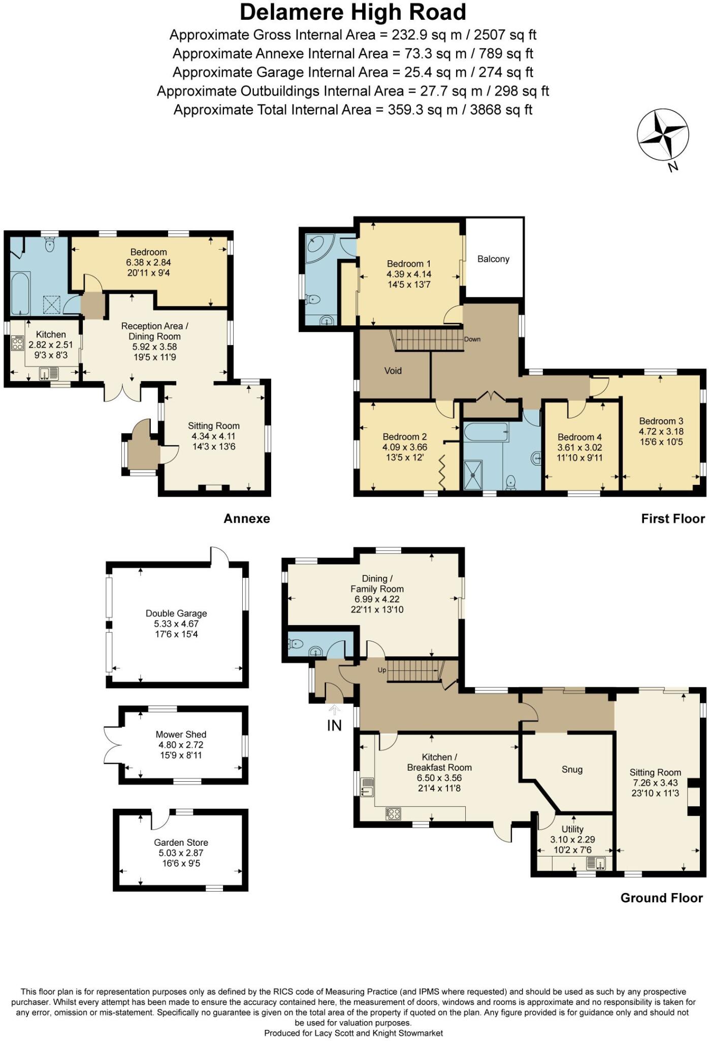 High Road, Great Finborough, Stowmarket, Mid Suffolk, IP14 floorplan