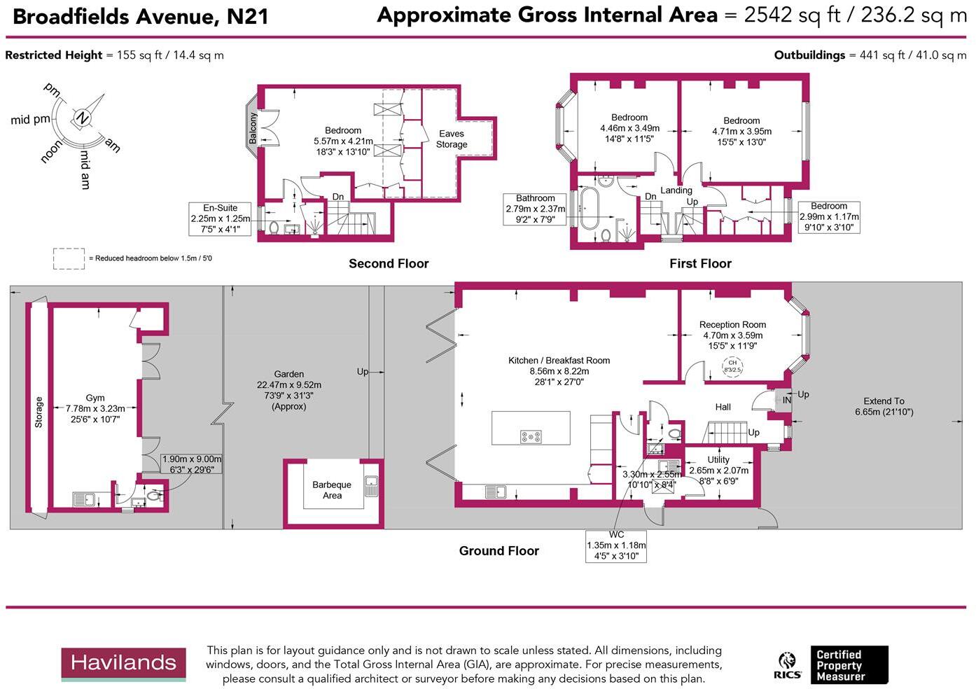 Broadfields Avenue, London floorplan
