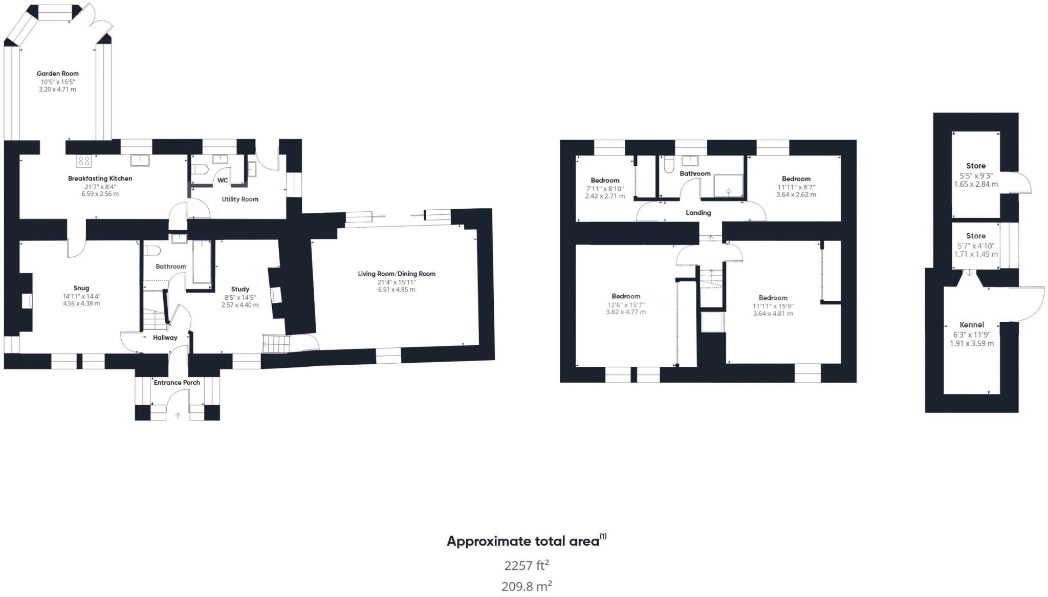 South Caistron Farmhouse, Thropton, Morpeth, Northumberland floorplan
