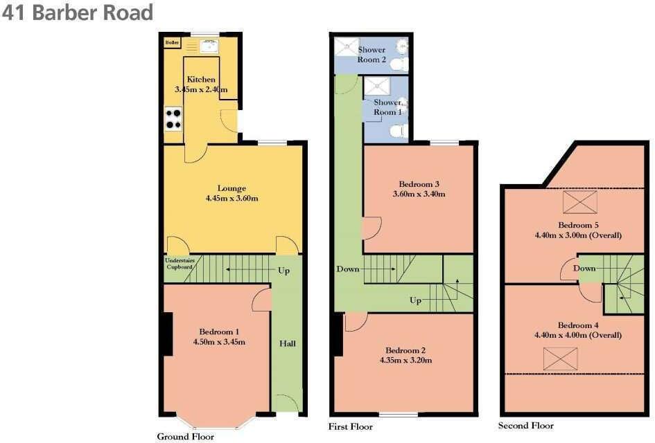 41 Barber Road, Crookesmoor, S10 1EA floorplan
