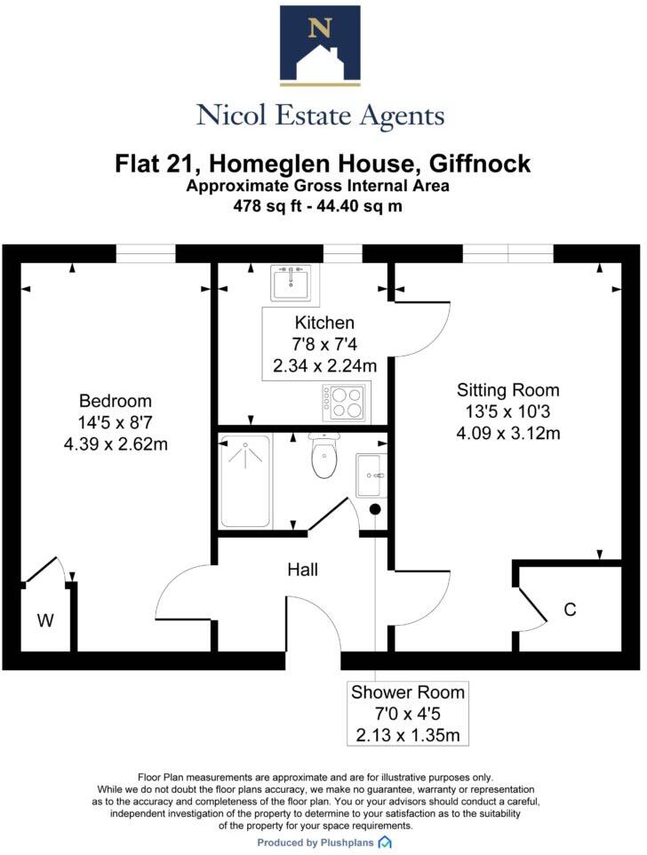 Homeglen House, Giffnock floorplan