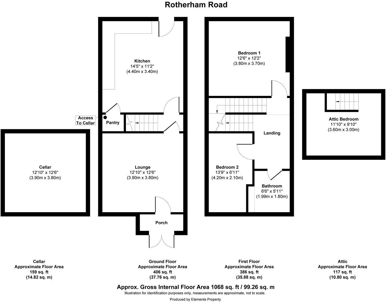 Rotherham Road, Great Houghton, Barnsley floorplan