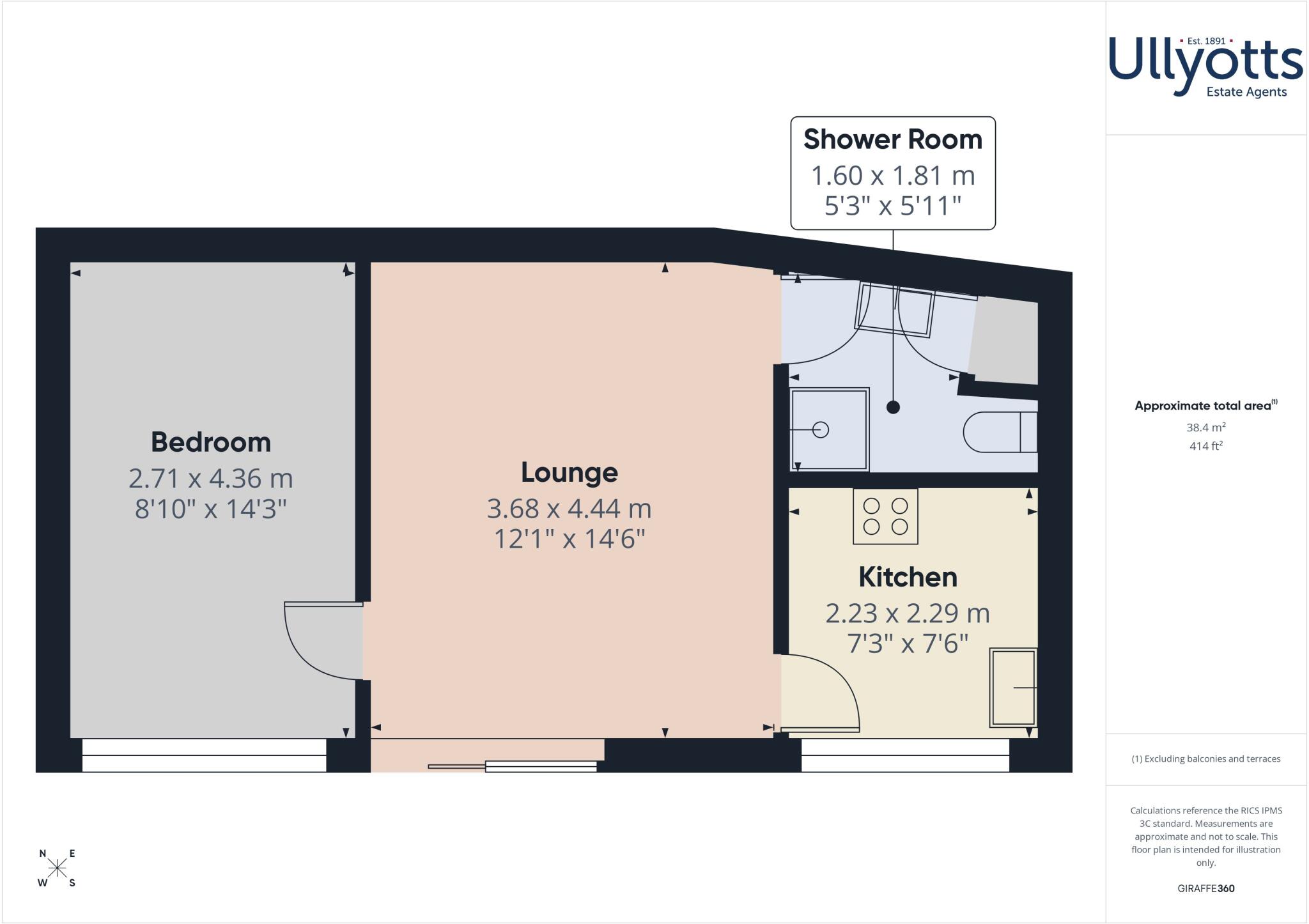 Flat 4 Marine Court, 14-16 Summerfield Road floorplan