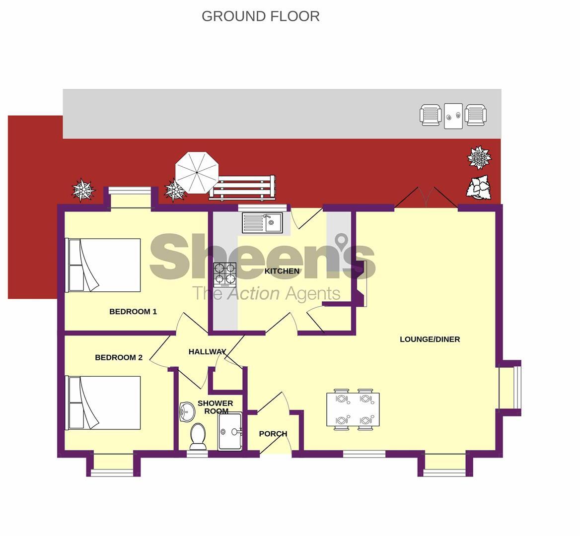 Greenlawns, St. Osyth Road East, Little Clacton floorplan