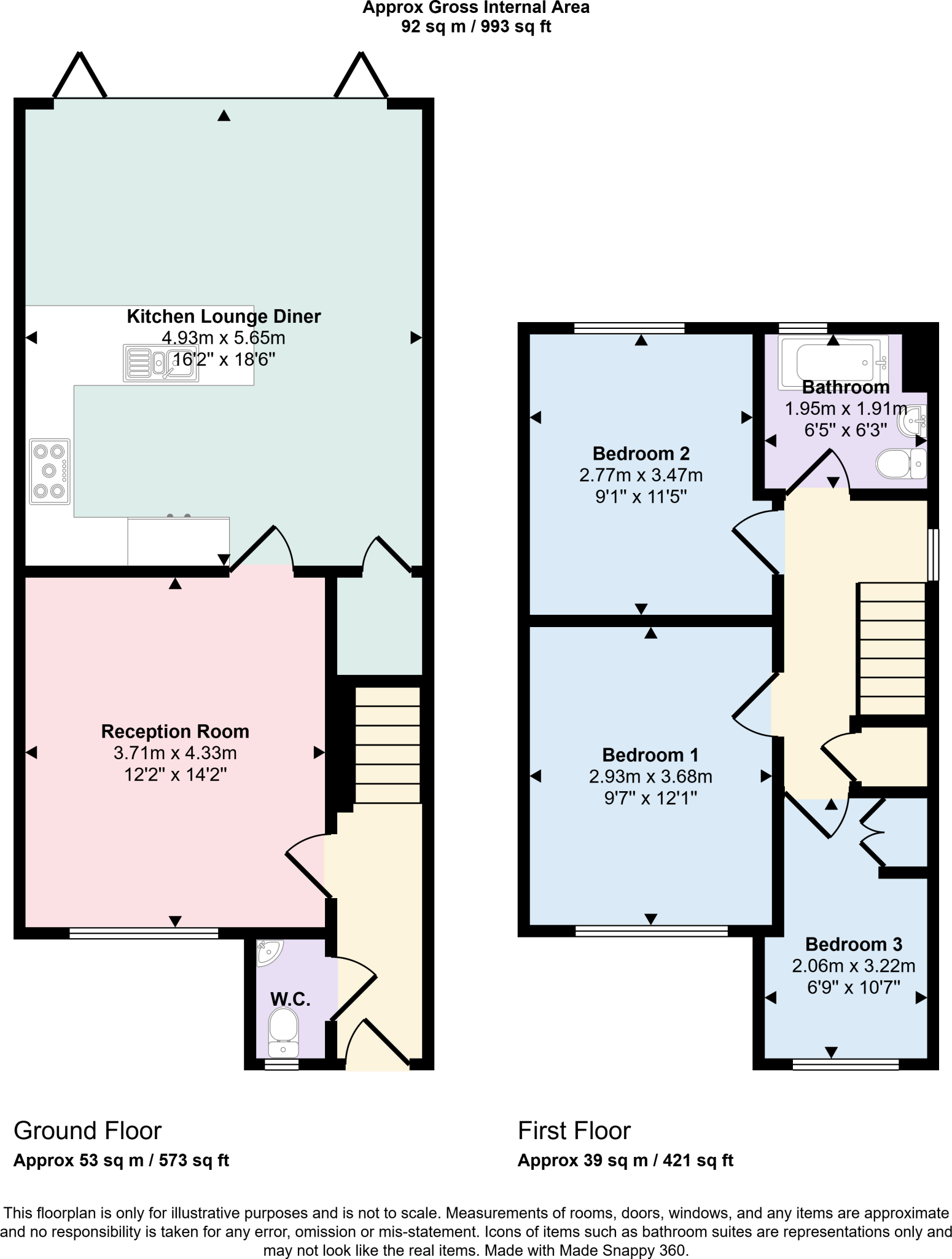 Ridley Road Ashton-on-Ribble, Preston PR2 2BS floorplan