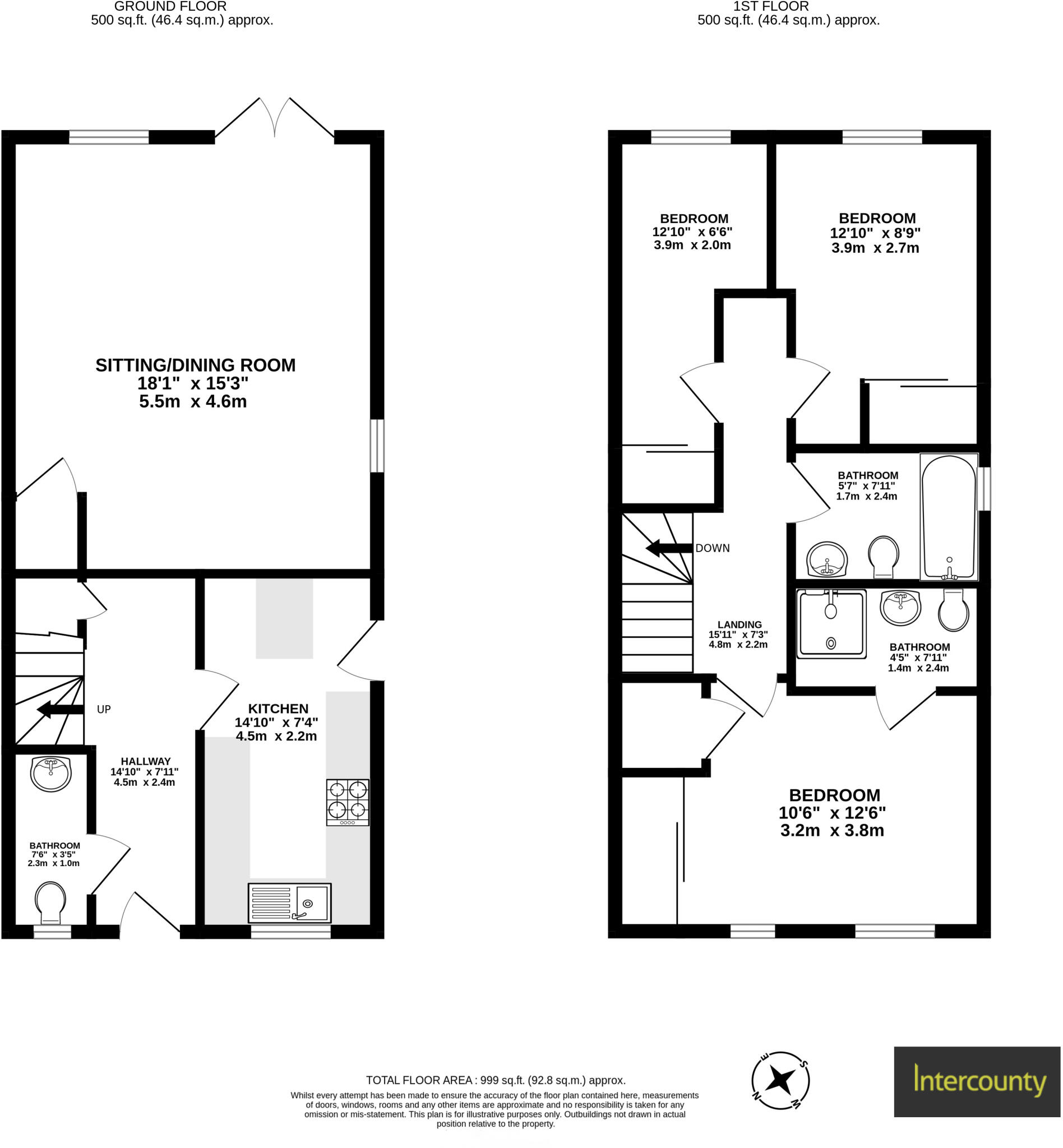 Bishop Gray Rise, Bishop's Stortford, Hertfordshire, CM23 floorplan