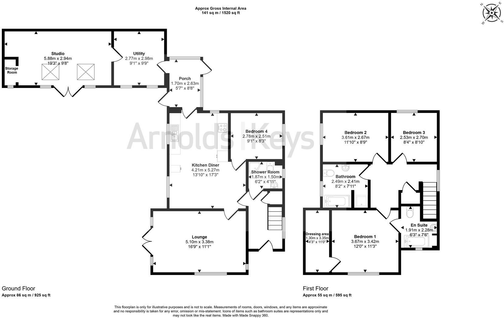 Uplands Park, Sheringham floorplan