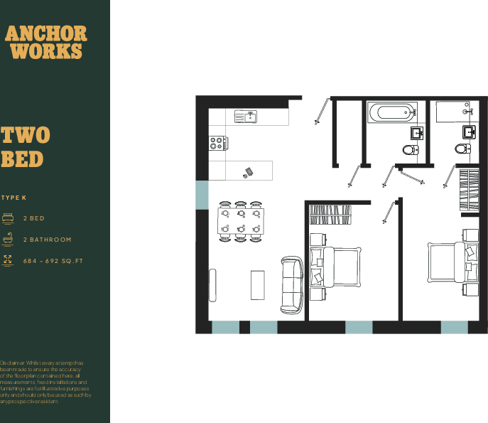 L509, Anchor Works, Dumballs Road, Cardiff(City), CF10 floorplan