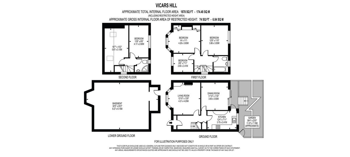 Vicars Hill, London SE13 floorplan