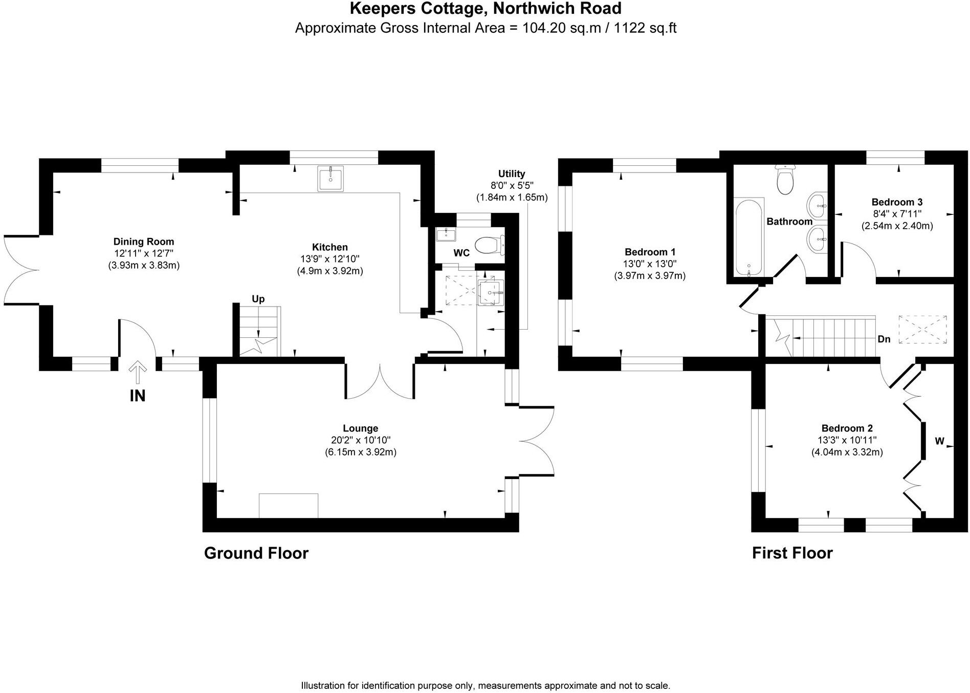 Keepers Cottage, Dutton floorplan