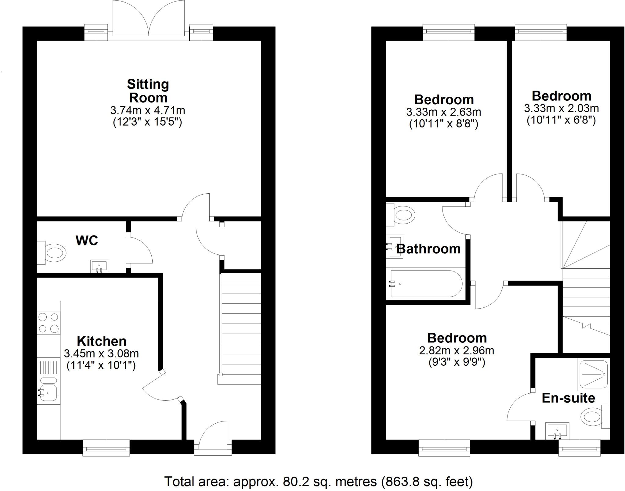 Mercers Way, Swordy Park, Alnwick, NE66 floorplan