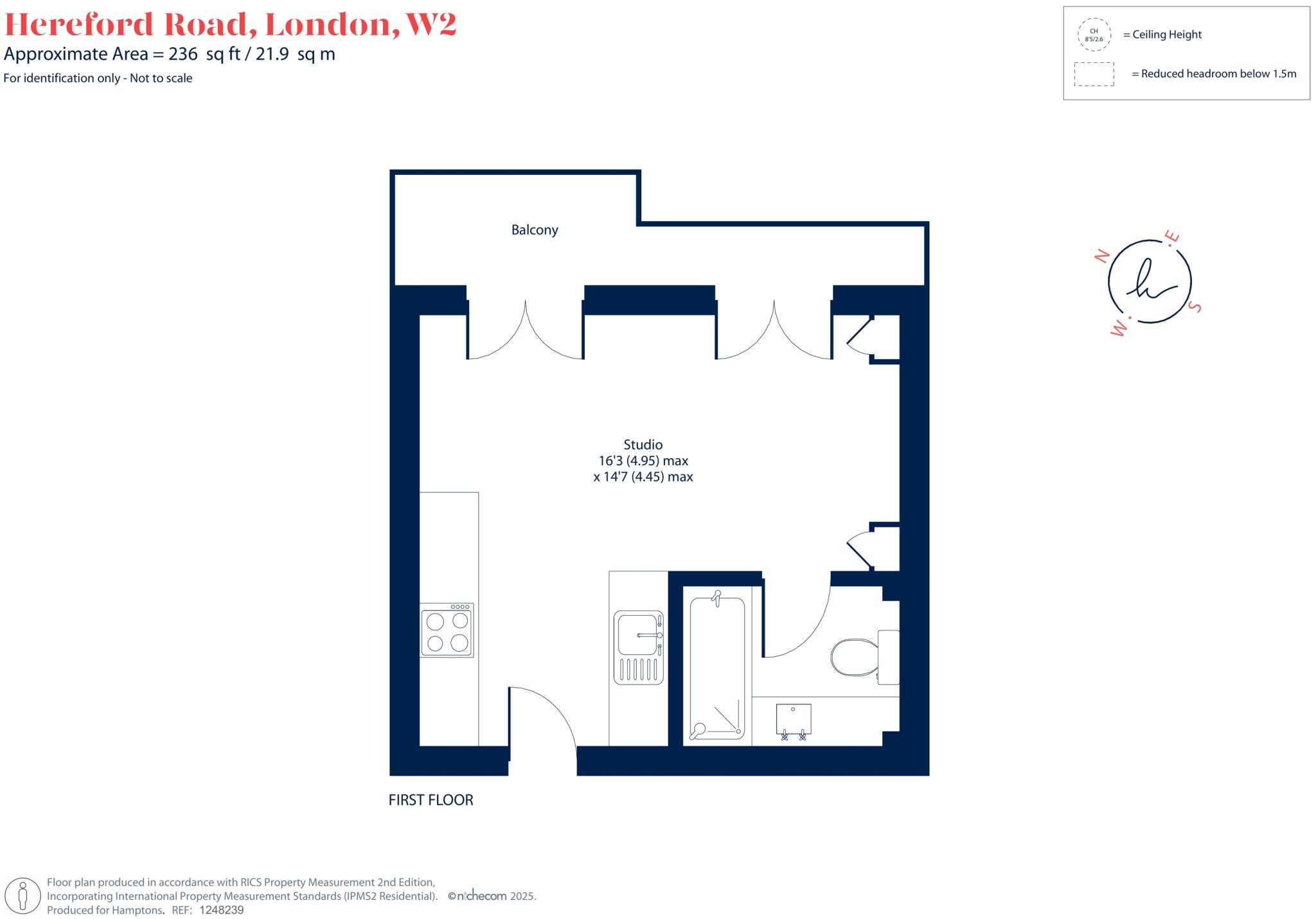 88, Hereford Road floorplan