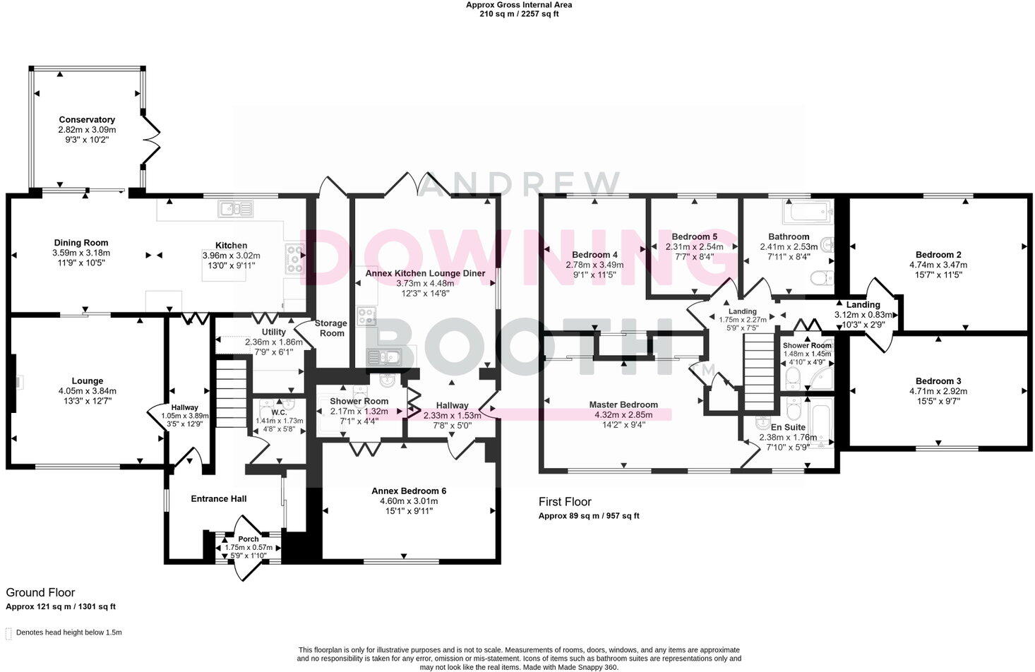 Trenance Close, Lichfield, WS14 9SJ - Six Bedroom Detached Home floorplan