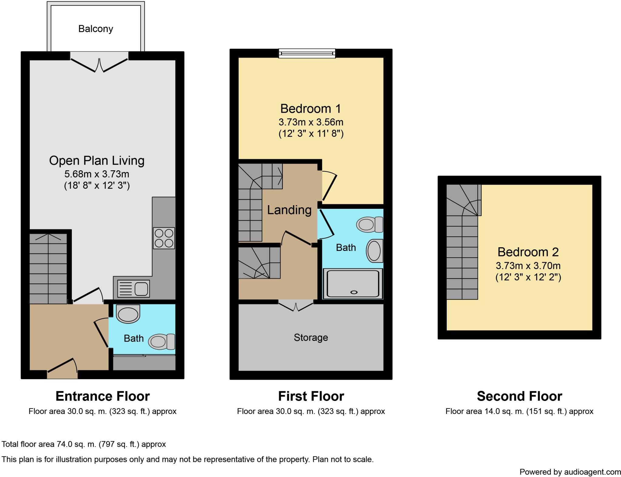 Worthing Road, Horsham floorplan