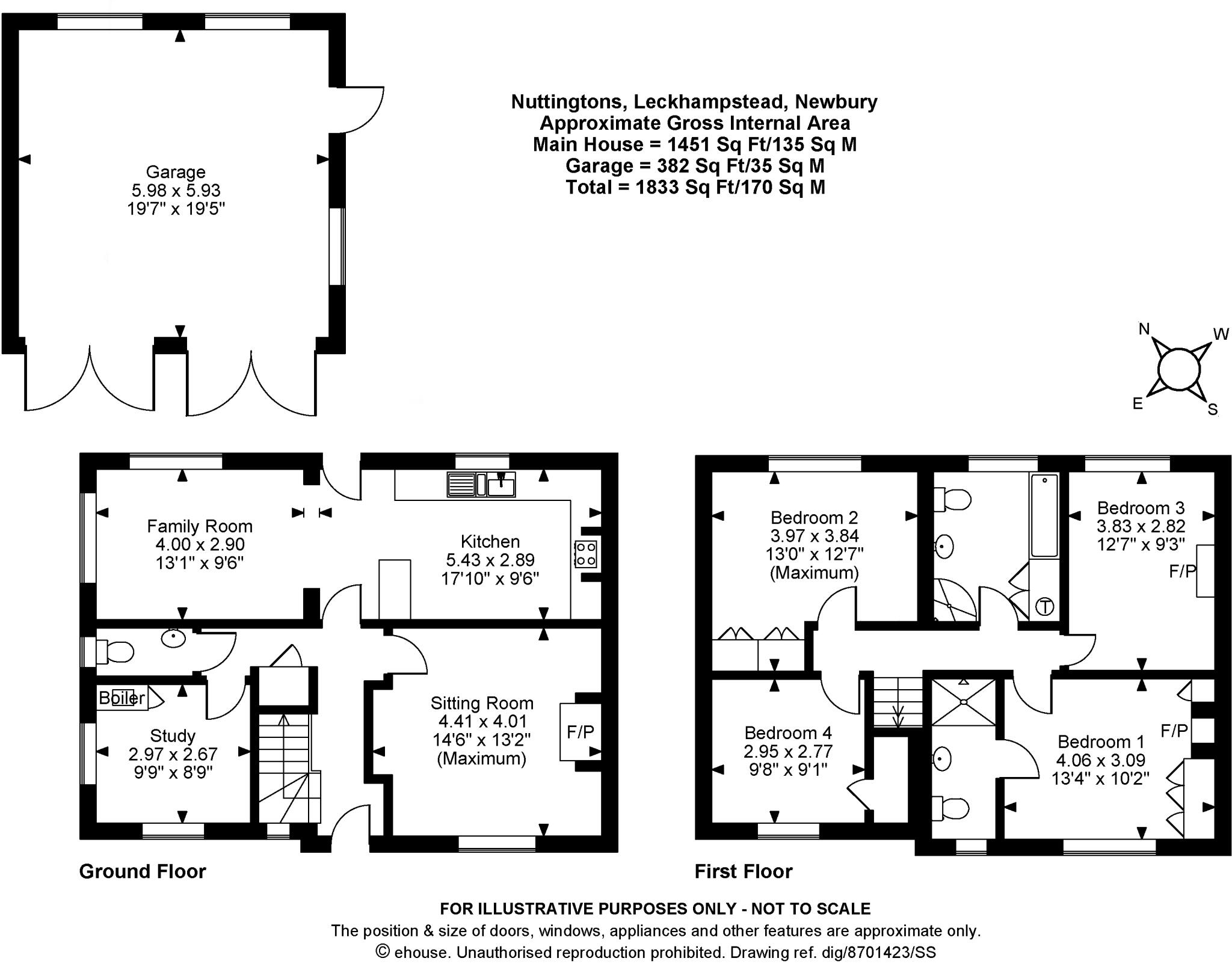 Nuttingtons, Leckhampstead, Newbury, West Berkshire, RG20 8QL floorplan