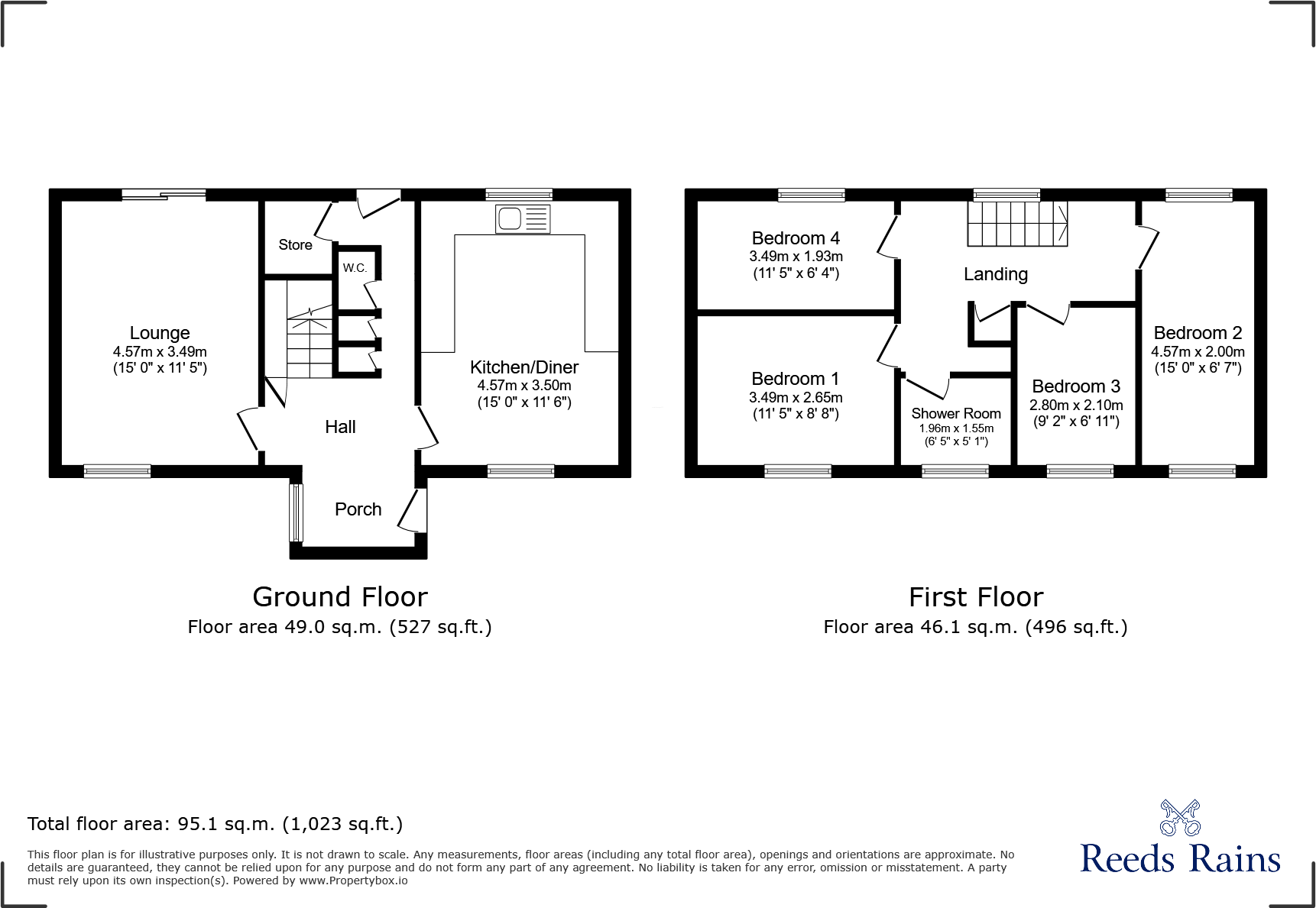 Royal Gardens, Leeds, West Yorkshire, LS10 floorplan