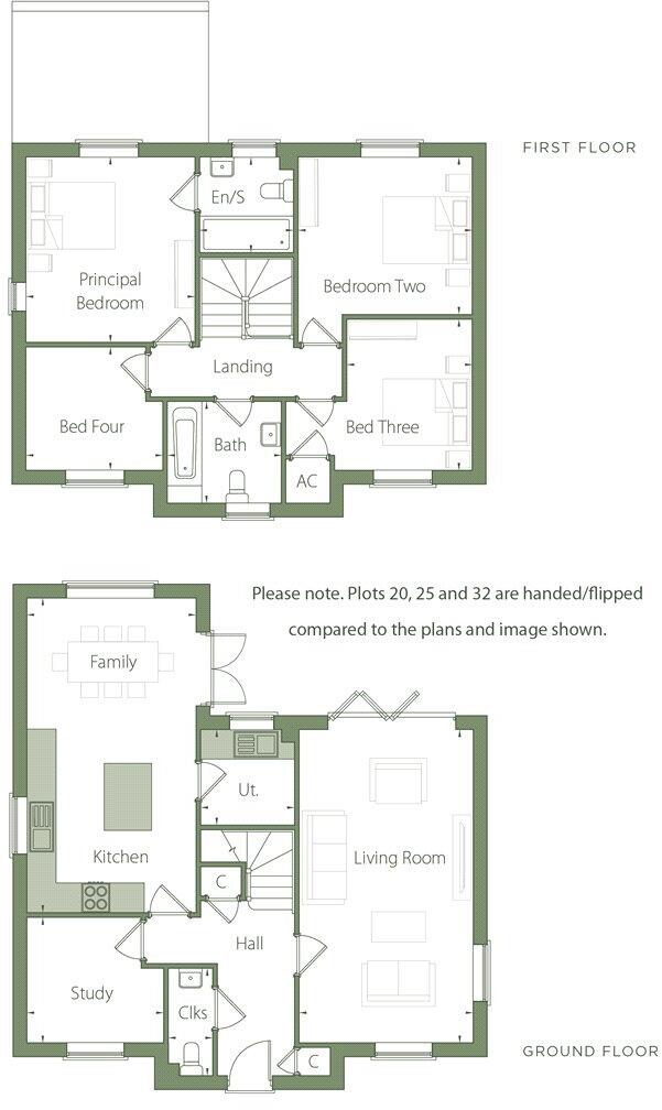 Plot 21 The Iris, Chattowood, Linum Road, Elmstead Market, Colchester, CO7 floorplan