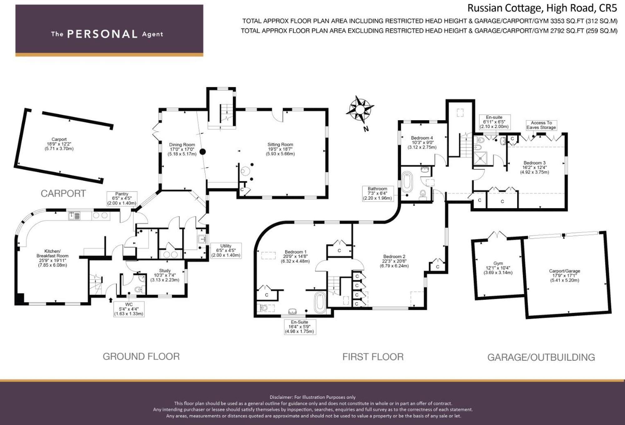 High Road, Chipstead, CR5 floorplan