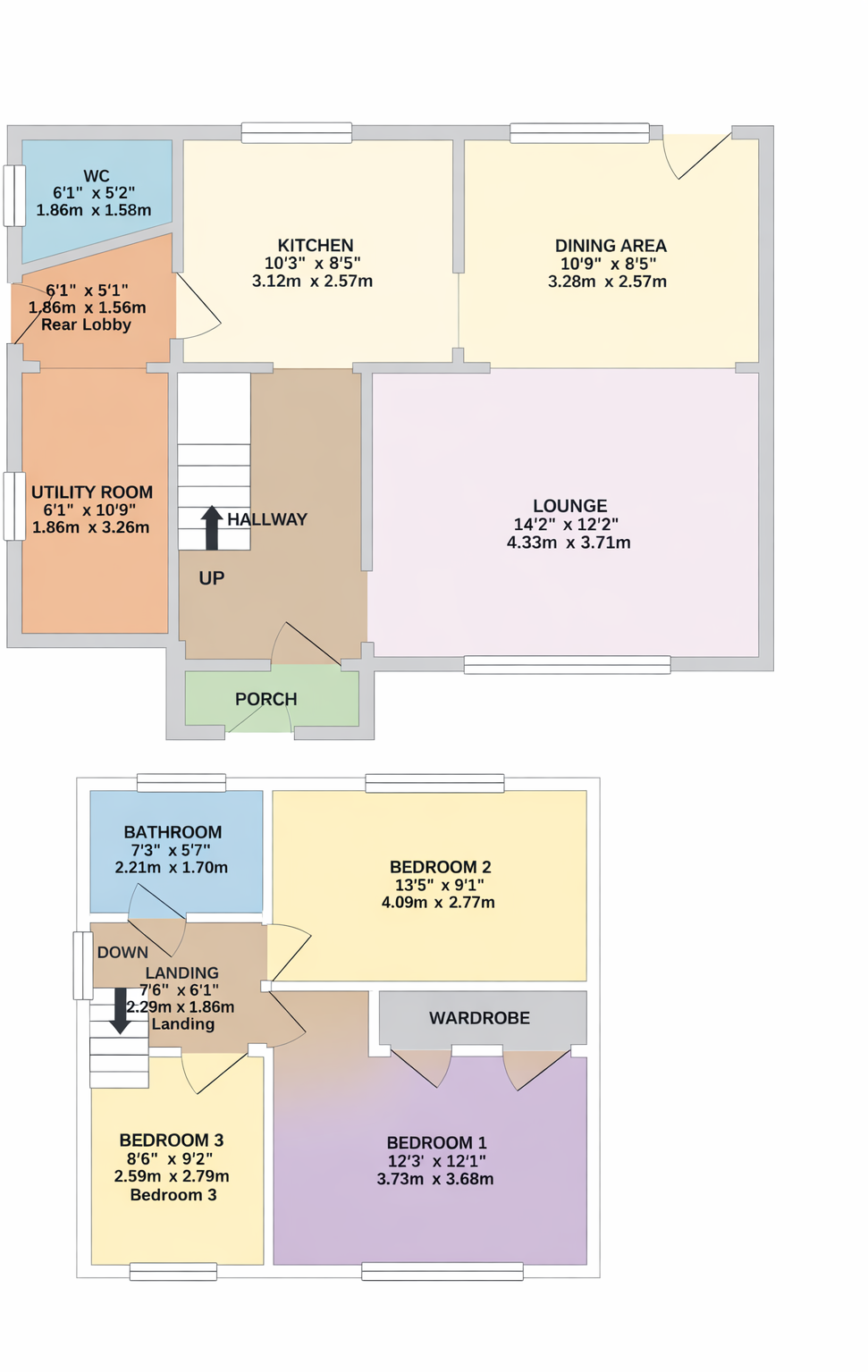Saunton Road, Rugby floorplan