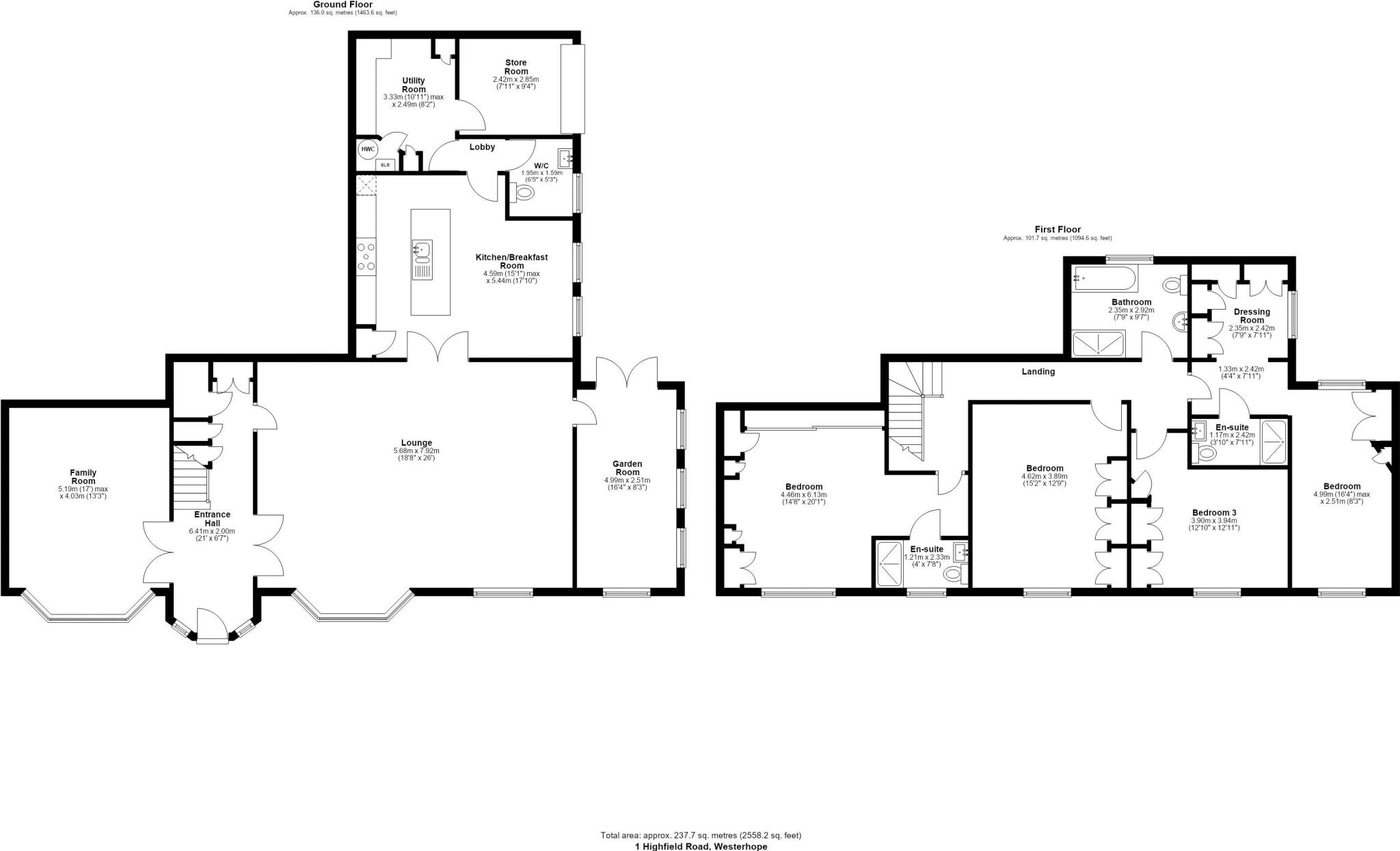 Highfield Road, Westerhope, Newcastle Upon Tyne floorplan