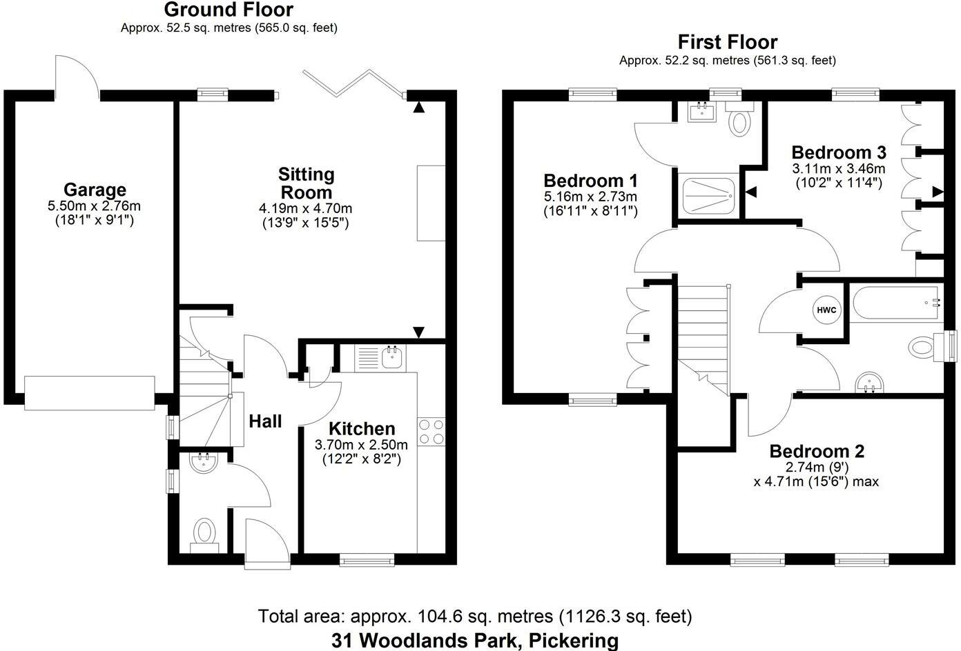 Woodlands Park, Pickering floorplan